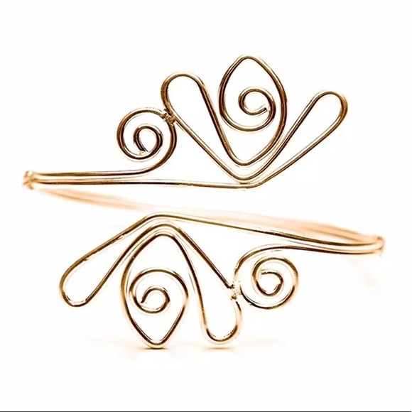 Boho Egyptian Curve Arm Bangle - Picture 6 of 8